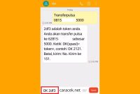 Cara Kirim Pulsa Indosat Melalui SMS