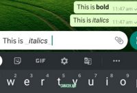 Cara Merubah Tulisan Di WA