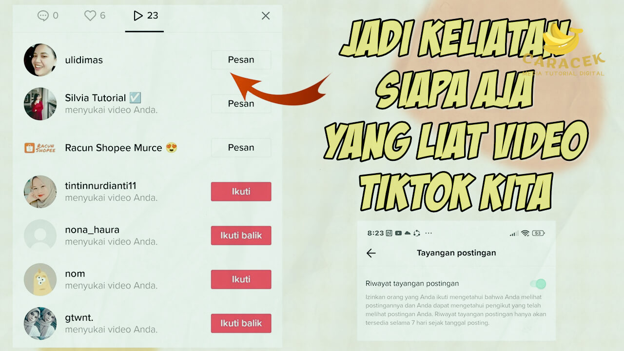 Cara Melihat Postingan TikTok