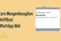notifikasi WhatsApp web