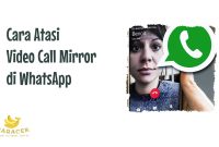 video call mirror di WhatsApp