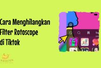 Cara Menghilangkan Filter Rotoscope di Tiktok