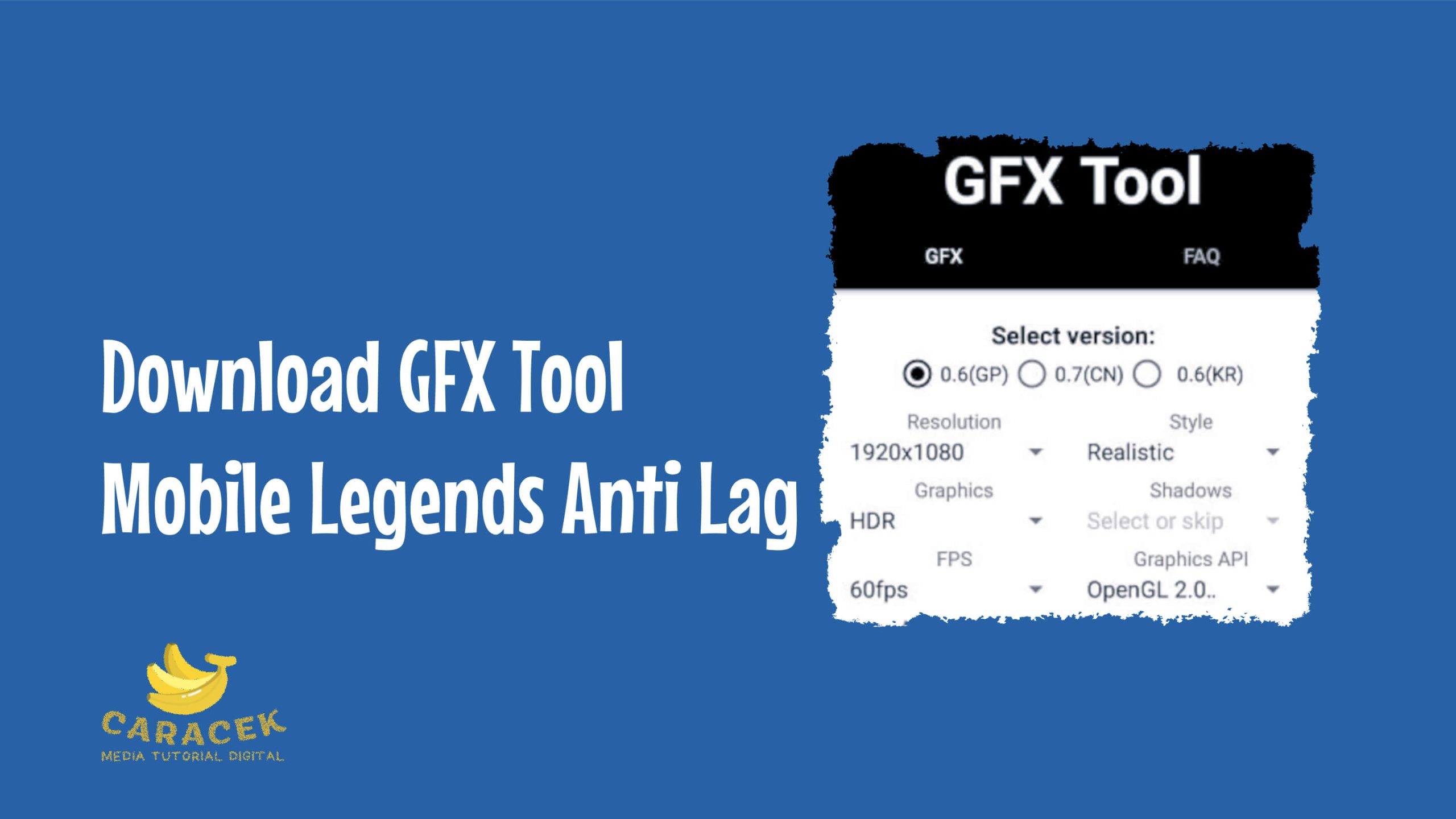 GFX Tool Mobile Legends Anti Lag
