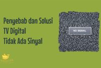 TV Digital Tidak Ada Sinyal