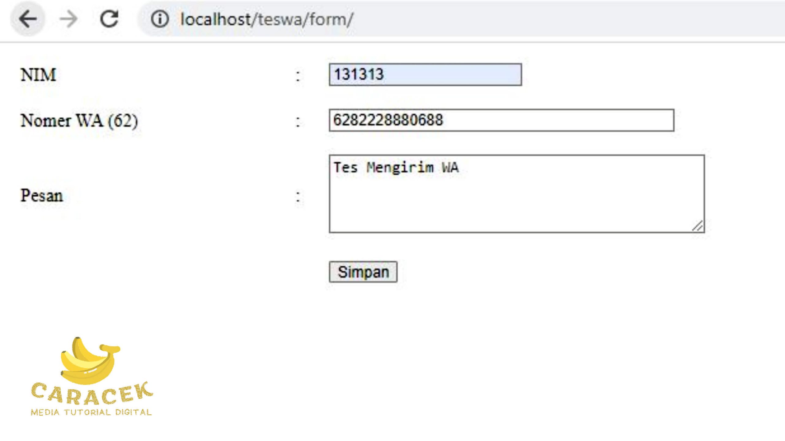 Cara Membuat Form Website ke WhatsApp