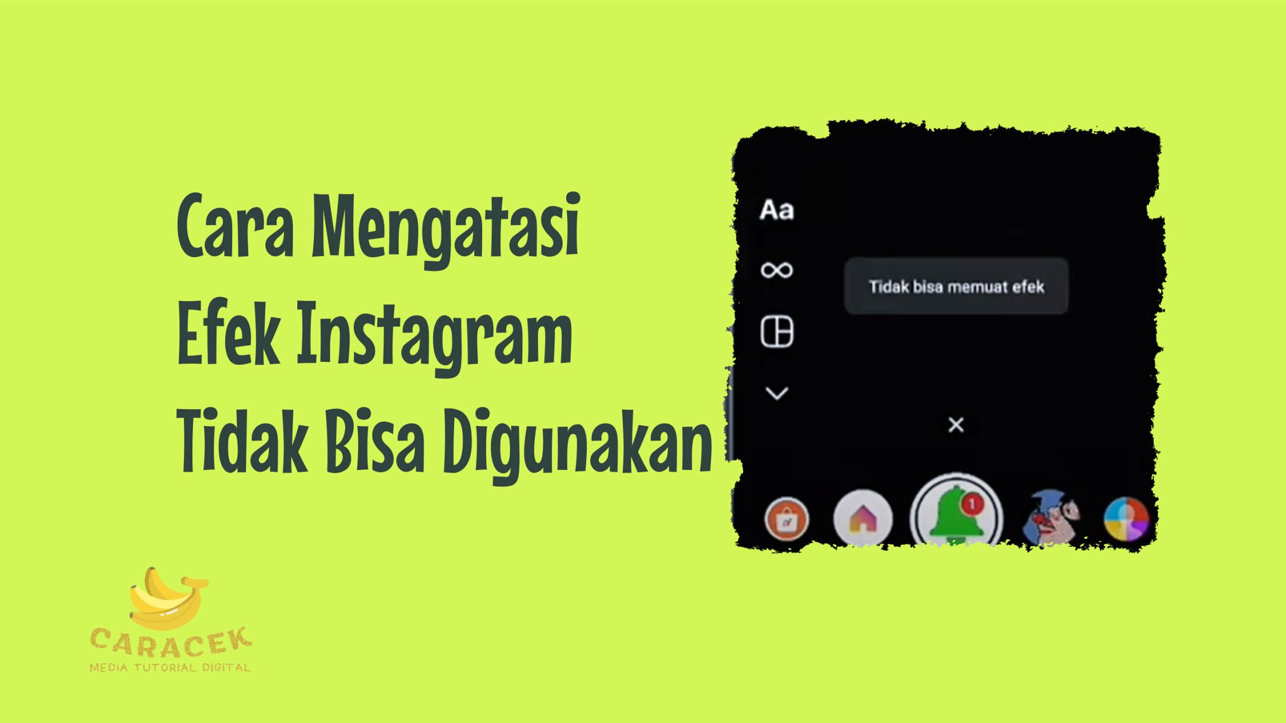 Efek Instagram Tidak Bisa Digunakan