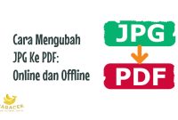 Mengubah JPG Ke PDF