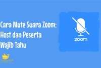 Cara Mute Suara Zoom