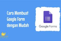Cara membuat Google Form