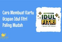 Cara Membuat Kartu Ucapan Idul Fitri
