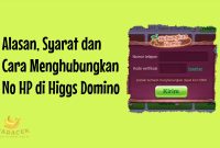 Cara Menghubungkan No HP di Higgs Domino