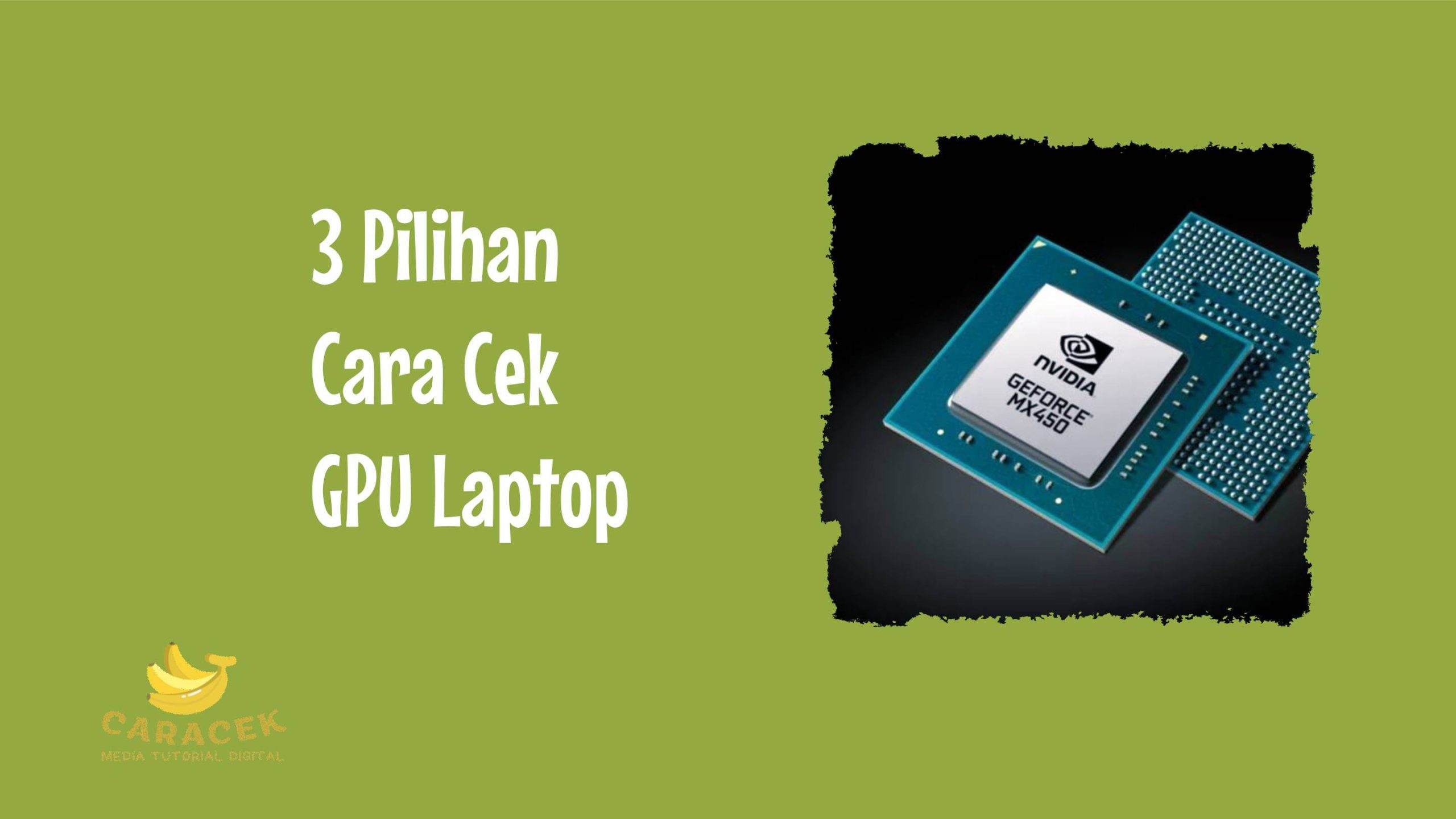 Cara Cek GPU Laptop