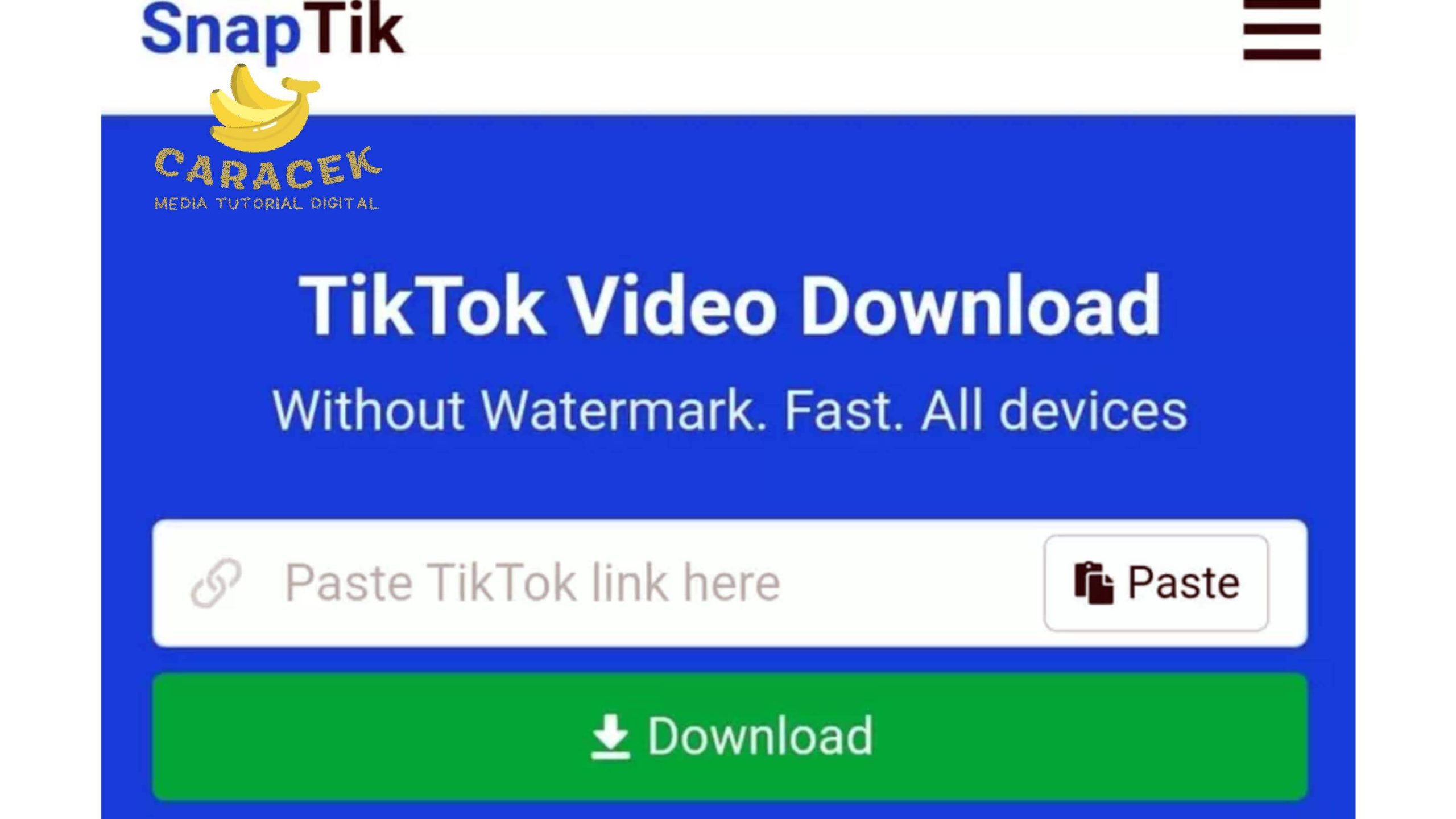 Cara Download Video TikTok No Watermark