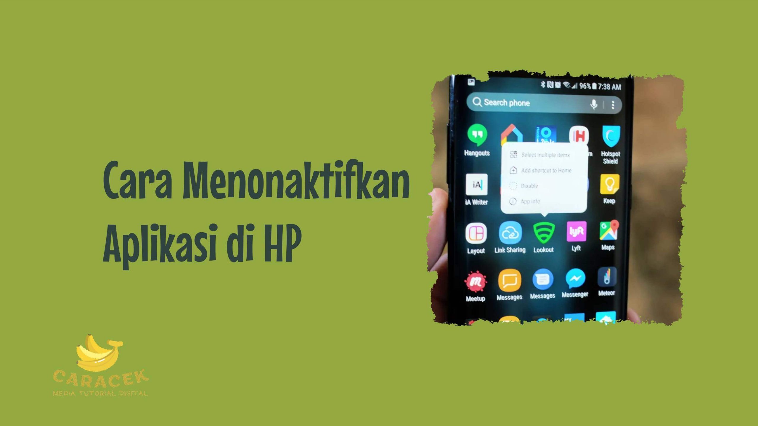 Cara Menonaktifkan Aplikasi di HP