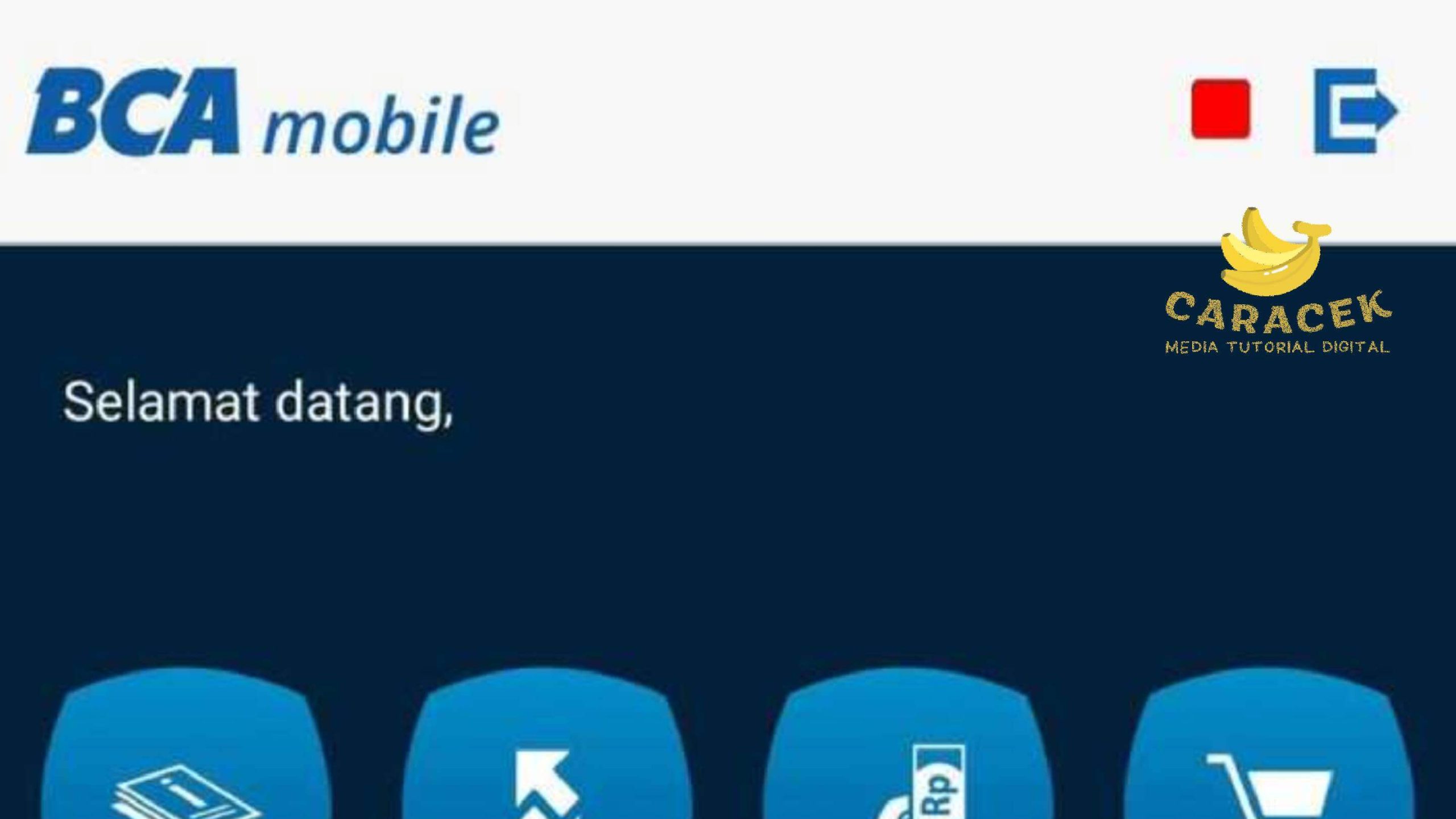 Indikator BCA Mobile Berwarna Merah