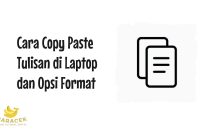 Cara Copy Paste Tulisan di Laptop
