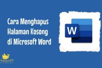 Cara Menghapus Halaman Kosong di Microsoft Word