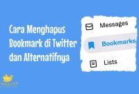 Cara menghapus bookmark di Twitter